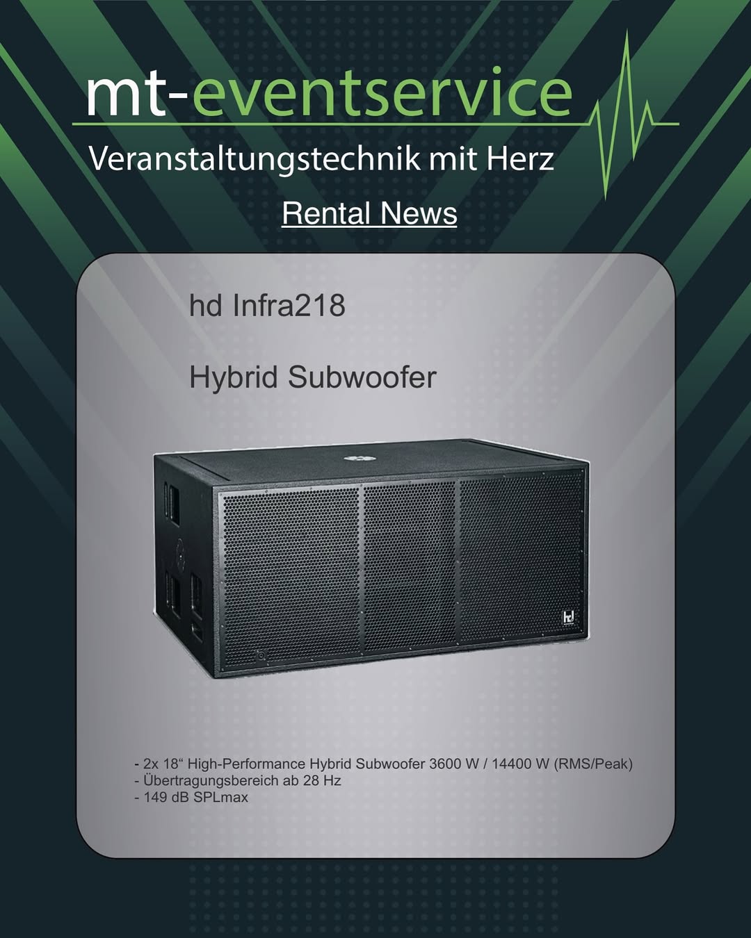 Harmonic Design Infra 218 Subwoofer